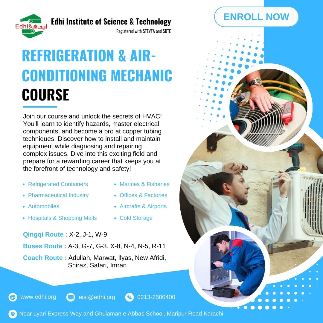 Refrigrator & Air Conditioning Mechanic Course