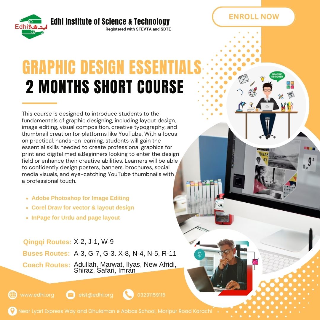 Graphic Design Esential (02 Months Short Course)